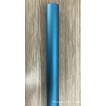 Tubo de aluminio anodizado azul